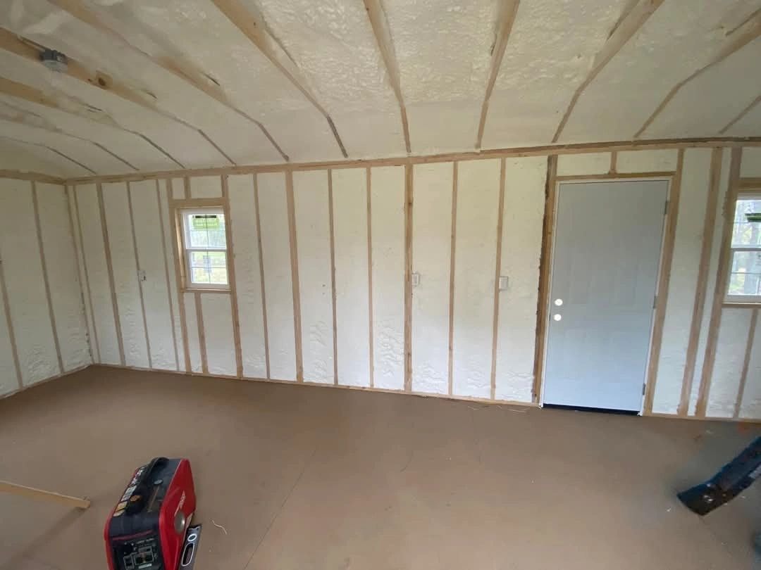 Spray foam insulation project